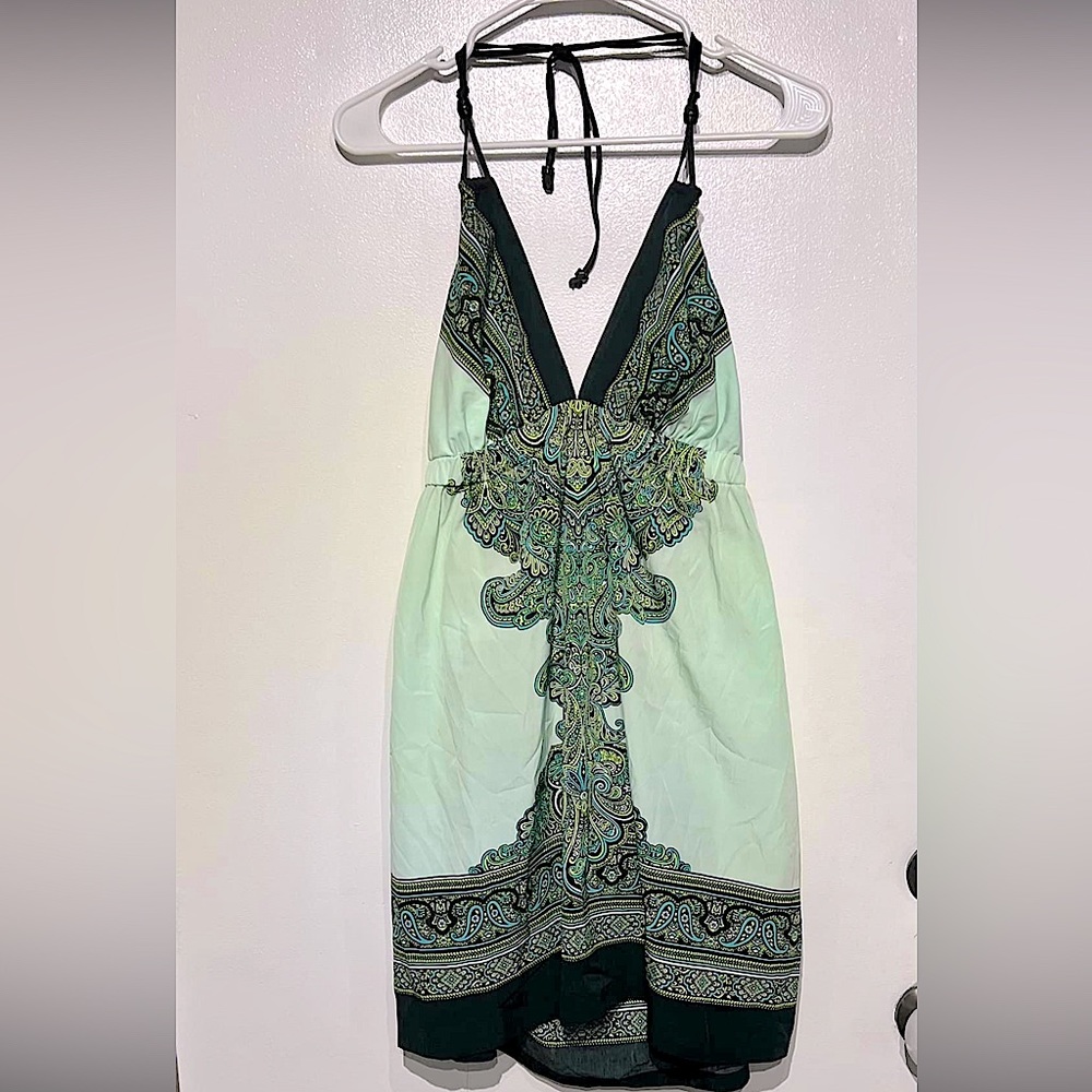 large Bathing Suit Cover Dress tie back shoulder string